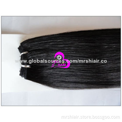 24-inch Natural Color Indian Remy Hair Weaves